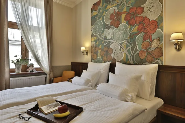 غرفة ديلوكس بسريرين منفصلين، Hotel Amber Design 1/4