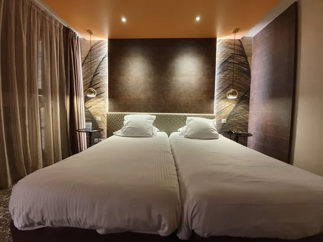 غرفة بسريرين، Best Western Hotel Aquakub, Aix-les-bains 4/4