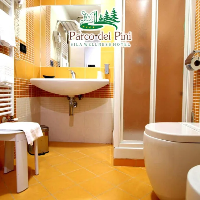 غرفة بسرير مزدوج أو سريرين منفصلين، Grand Hotel Parco Dei Pini 5/5