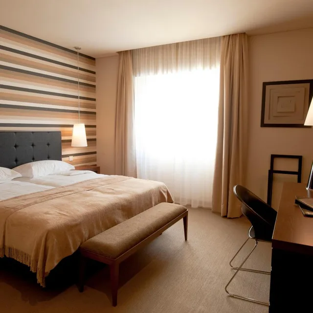 غرفة بسرير مزدوج مع سرير إضافي، Grande Hotel Do Luso 1/6