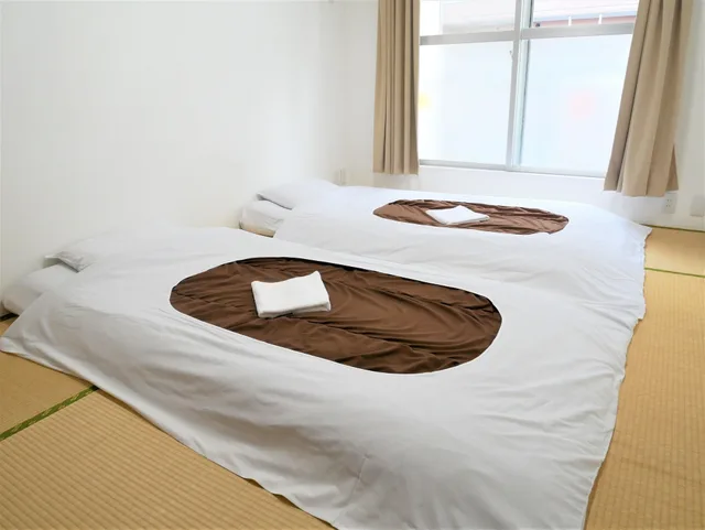 غرفة يابانية بفرشتي فوتون بحمام مشترك، Sakura Hotel Nippori 2/5