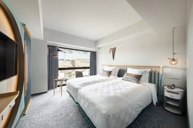 غرفة بريفيليج بسريرين منفصلين بحوض استحمام، Mercure Kyoto Station 5/10