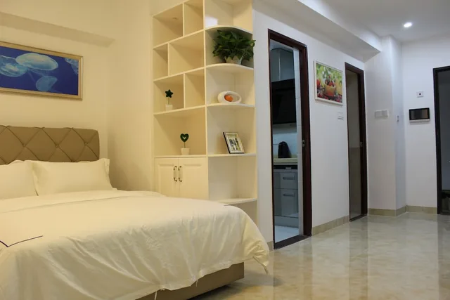 غرفة ديلوكس بسريرين مزدوجين بشرفة، Yue Jia Apartment Shenzhen Bay Branch 1/4