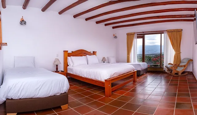 غرفة قياسية رباعية، Hotel Campestre Cordillera de Los Andes 3/8