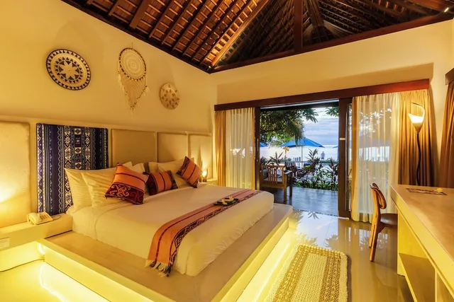 فيلا ديلوكس بسرير كينج بإطلالة على البحر، Living Asia Resort Spa Lombok 1/3