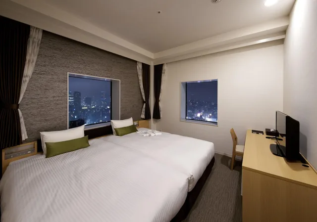 Room, Twin Beds, City View, Light Housekeeping, Smoking، HOTEL Crown Hills Ueno Premier (ex Life Tree Ueno) 3/7