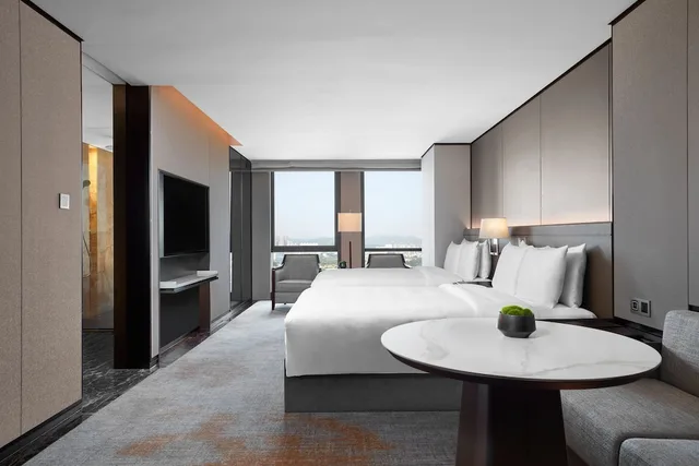 غرفة ديلوكس بسريرين مزدوجين، Jw Marriott Hotel Shenzhen 5/8