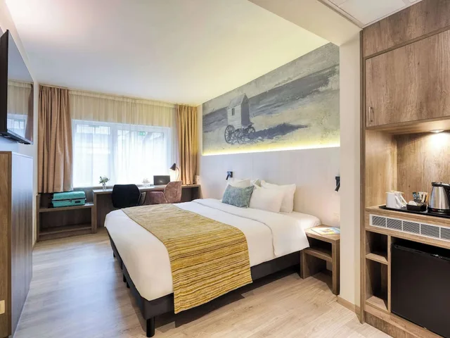 غرفة سوبيريور بسريرين منفصلين بإطلالة على المدينة، Hotel Mercure Oostende 10/10