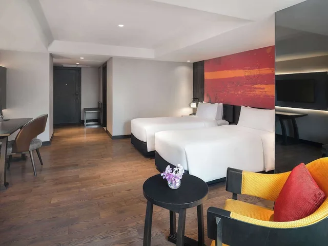 غرفة ديلوكس بسريرين منفصلين بحوض استحمام، Mercure Bangkok Sukhumvit 11 7/10