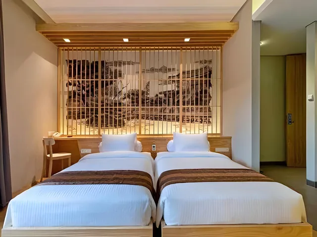 جناح بسريرين منفصلين بشرفة، Tama Boutique Hotel 1/2