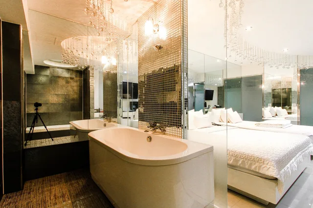 جناح بسرير مزدوج وسرير فردي، Hotel Aria Nampo 9/10