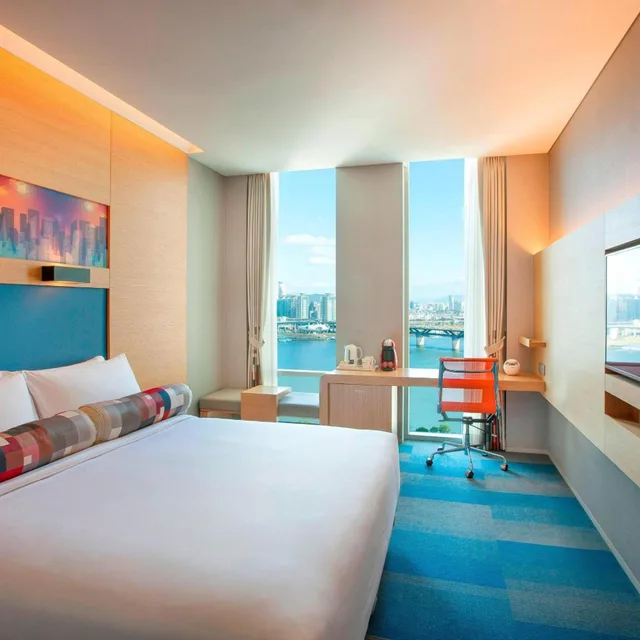 River, Chic, Guest Room, King Bed, River View, Aloft Gangnam Seoul 2/4