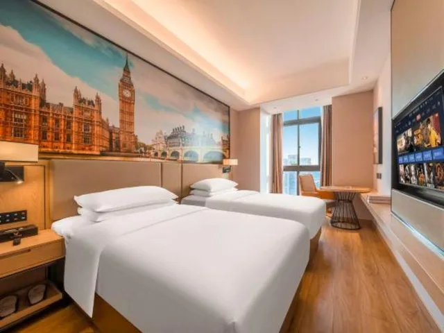 غرفة بزنس بسريرين منفصلين، Vienna International Hotel(Chongqing Airport Shop) 4/10