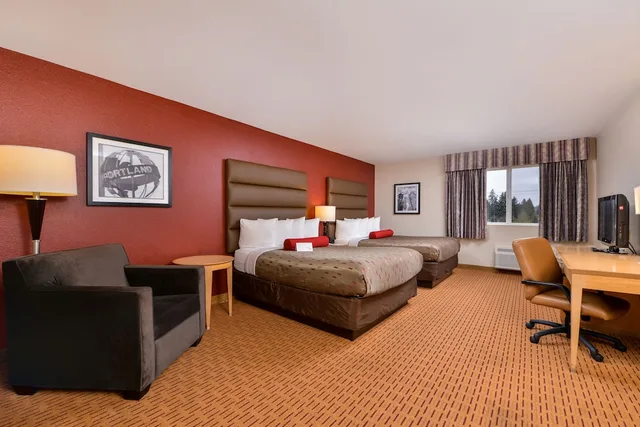 غرفة قياسية بسريرين كوين، Clackamas Inn Suites 2/9