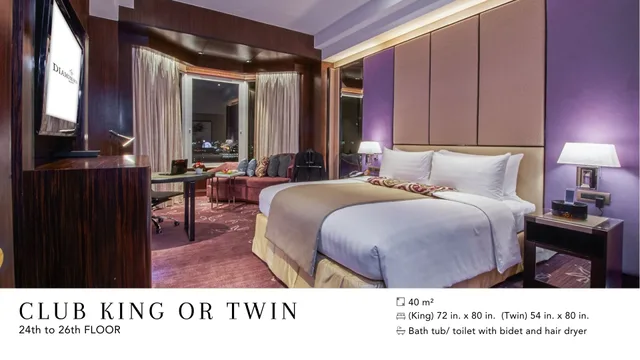 غرفة كلوب مفردة، Diamond Hotel Philippines 2/2