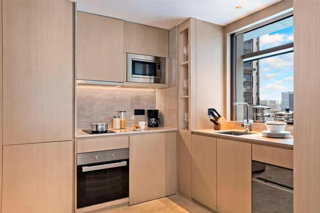 شقة استوديو بسرير كينج مع أريكة، Marriott Executive Apartments Hangzhou Yuhang 4/4