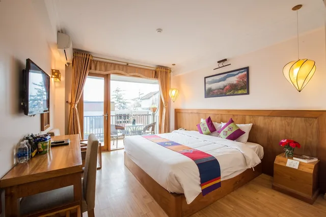 غرفة ديلوكس بشرفة، Sapa Panorama Hotel 3/10