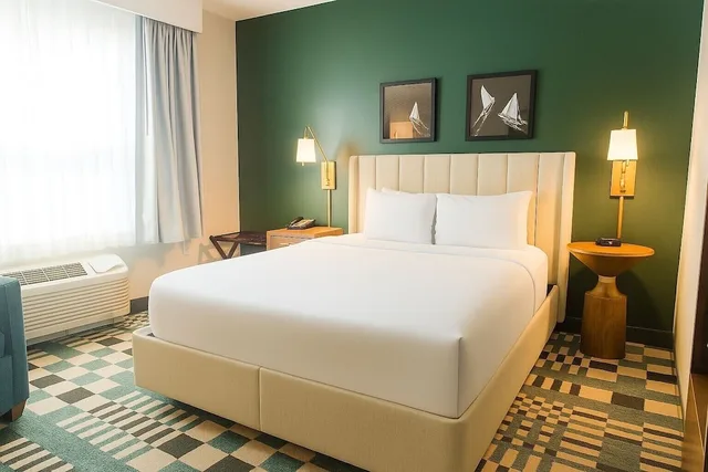 Room, Queen Bed, Wylie Inn And Conference Center At Endicott College 2/8