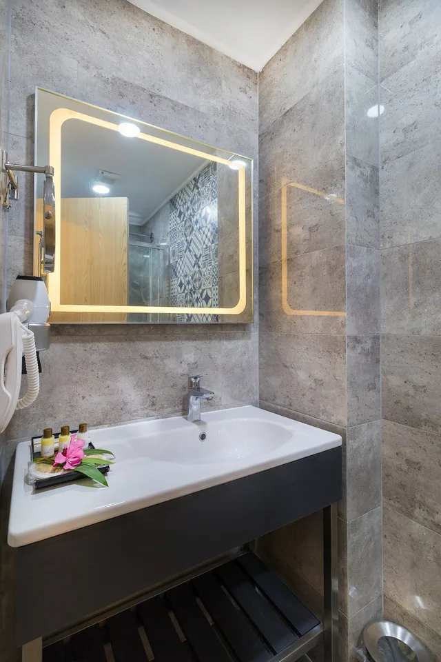 غرفة عائلية ثلاثية بإطلالة على الجبل، Amossoia Elite Boutique Hotel 5/6