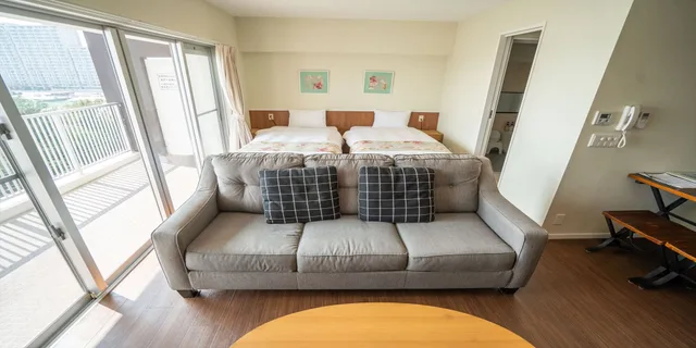 غرفة قياسية بسرير مزدوج وسرير فردي، Seaside Condominium Rana Chatan 10/10