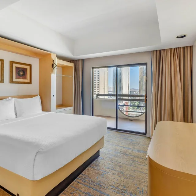 استوديو بسرير كينج وسرير كوين بشرفة، Hilton Vacation Club Polo Towers Las Vegas 1/8