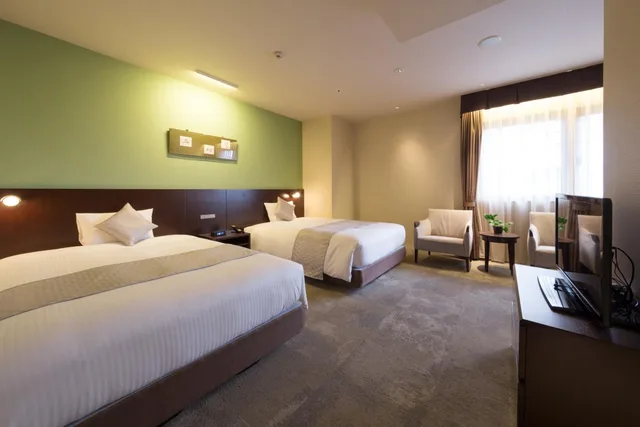 غرفة بسريرين مزدوجين، Hotel Tenjin Place 3/3