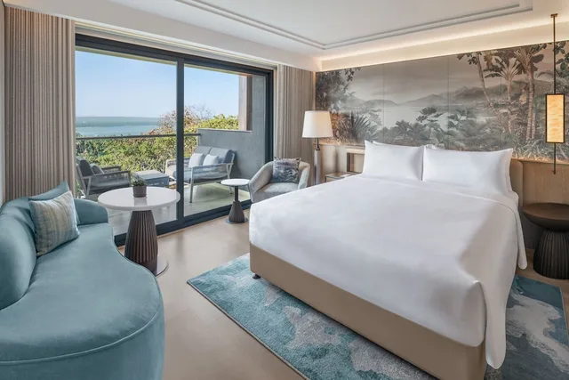 غرفة فاخرة بسرير كينج بشرفة بإطلالة، JW Marriott Goa Vagator 4/7
