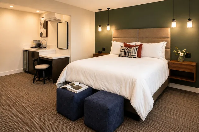 غرفة بريميوم بسرير كينج، Wayside Inn 2/4