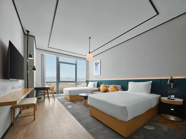 غرفة بسريرين منفصلين، Hilton Garden Inn Beijing Haidian Daoxiang Lake 1/6