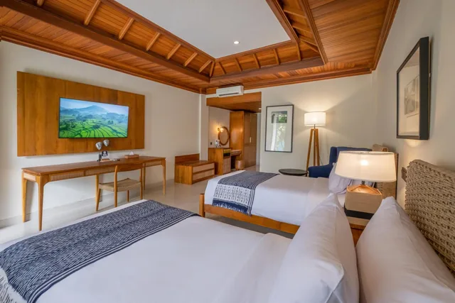 غرفة ديلوكس بسرير مزدوج أو سريرين منفصلين بإطلالة على الحديقة، Bhuwana Ubud Hotel 3/10