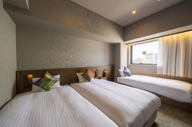 غرفة سوبيريور ثلاثية بسريرين منفصلين، Hotel Oriental Express Fukuoka Nakasu Kawabata 1/1