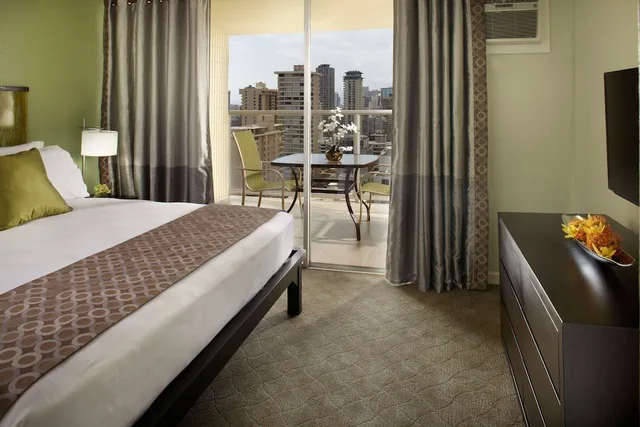استوديو ديلوكس بسريرين كوين بإطلالة على المدينة، Skyline Island Colony Hotel 4/7