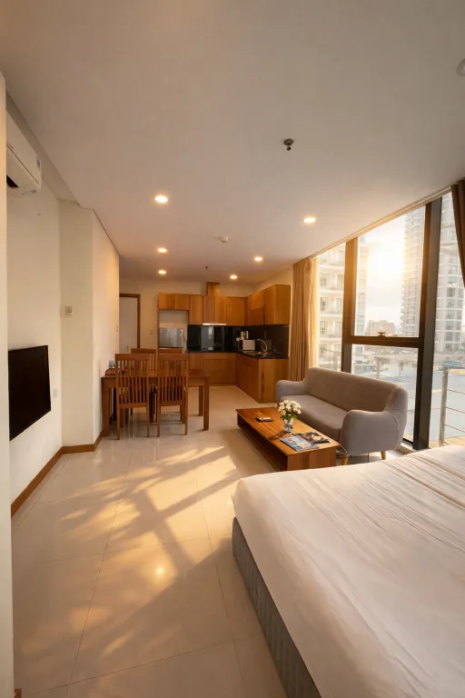 شقة بسريرين كوين بغرفة نوم واحدة، Holi Beach Apartments 4/5