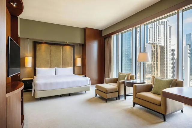 غرفة بريميوم بسرير كينج، Jw Marriott Marquis City Center 2/9