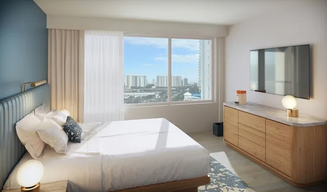 Renovated, Junior Suite, King Bed, City View, Sofa، The Sunny Miami Sunny Isles Beach, Curio Collection by Hilton 1/6