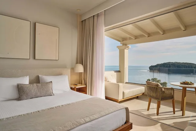 غرفة بسرير مزدوج بإطلالة على البحر، San Antonio Corfu Resort – Adults Only 1/4
