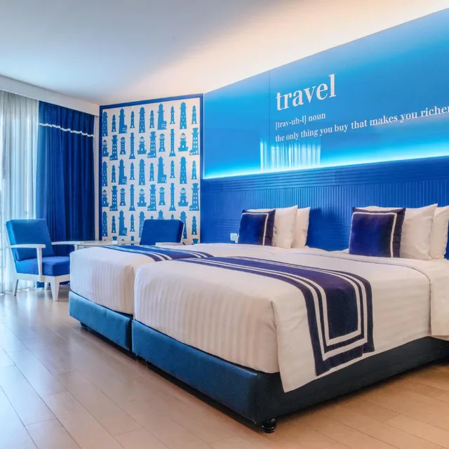 غرفة ديلوكس بسرير فردي، Blue Cabin Hotel 5/9