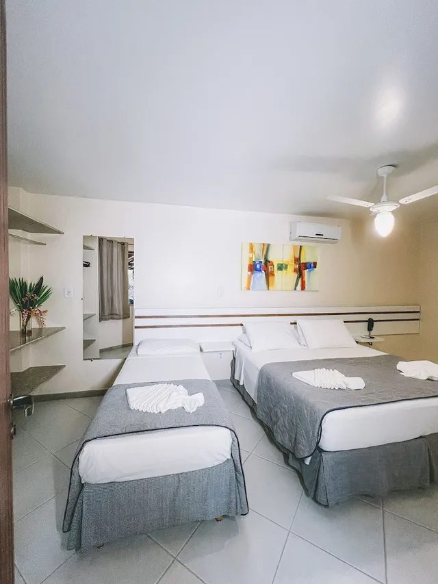 غرفة ديلوكس ثلاثية، Porto Geraes Praia Hotel 3/6