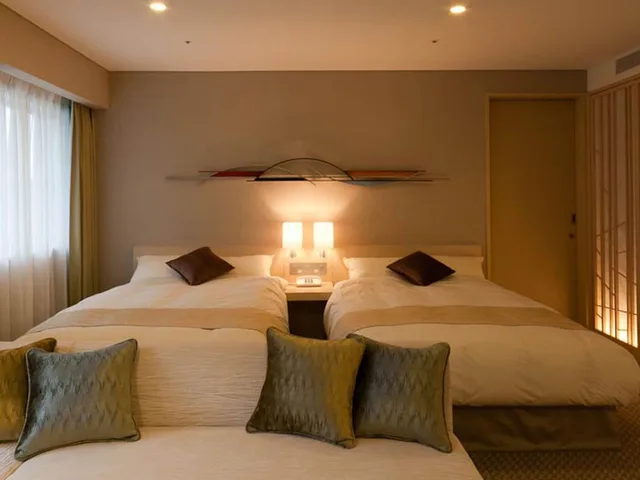 جناح بسريرين منفصلين وفرشتي فوتون، Tateshina Grand Hotel Takinoyu 1/2