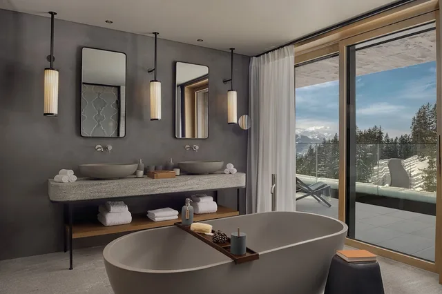 جناح بسرير كينج بشرفة، Six Senses Crans Montana 6/7