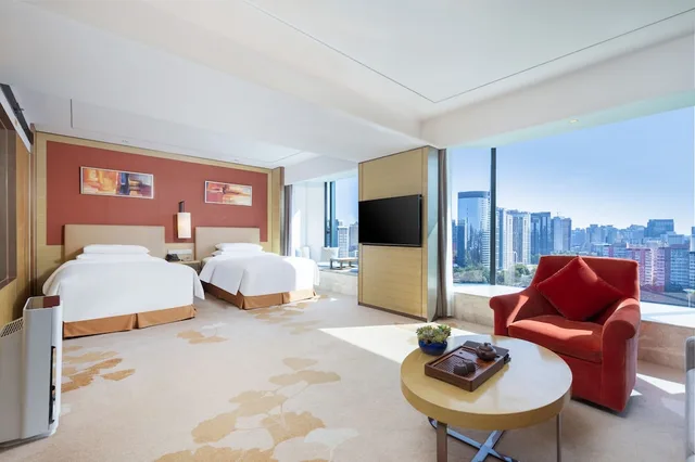 غرفة ديلوكس بسريرين منفصلين بإطلالة على المدينة، Grand Metropark Hotel Beijing 5/5