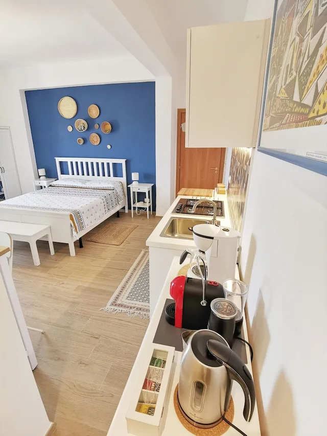 غرفة بانورامية ثلاثية بسرير مزدوج وسرير فردي بإطلالة على البحر بشرفة، B And B Miravalle Agrigento 3/6