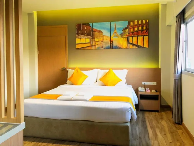 غرفة ديلوكس بسرير مزدوج أو سريرين منفصلين، The Green View Hotel 2/7