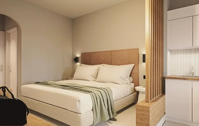 استوديو سوبيريور بسريرين منفصلين بإطلالة على البحر بشرفة مع أريكة، Melitti Hotel 2/10