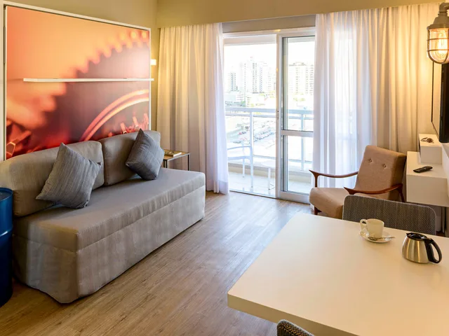 شقة بريفيليج بسرير كينج بشرفة بمطبخ، Mercure Sao Bernardo Do Campo 8/9