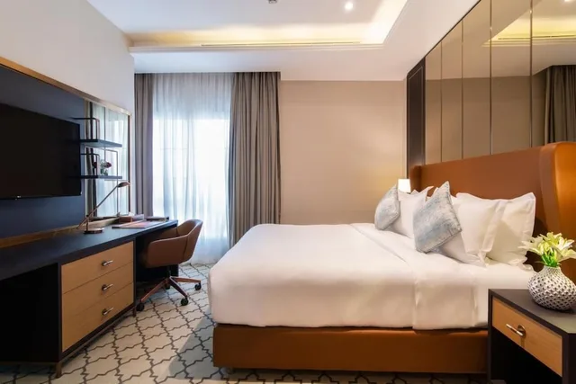 غرفة ديلوكس بإطلالة على المدينة مفردة بسرير كينج، فندق وسكن جاردينو(Gardino Hotel and Residence) 1/2