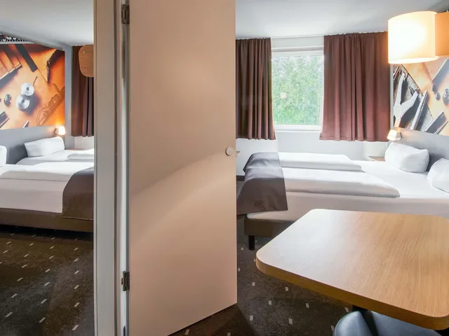 غرفة بسريرين منفصلين، B&B Hotel Offenbach-Sud 6/7