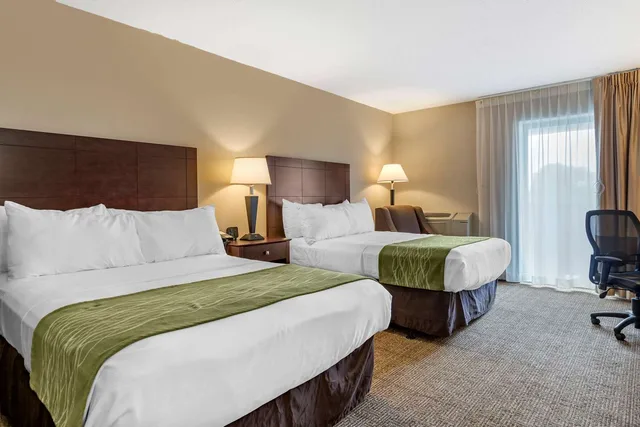 غرفة بسريرين مزدوجين لذوي الإعاقة، Comfort Inn Lansing West MI 2/6