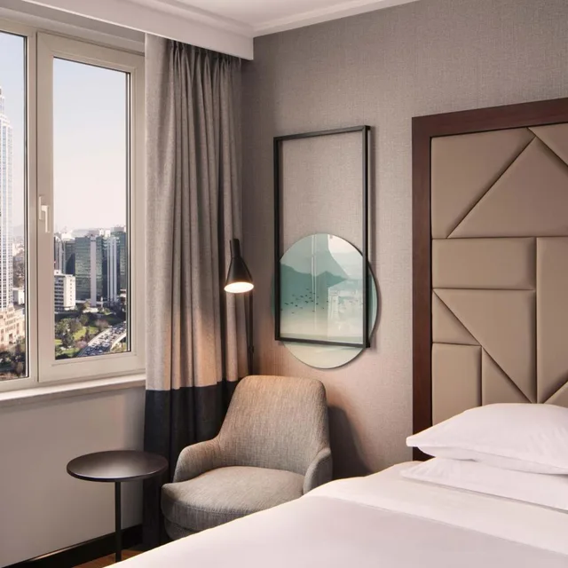 غرفة ديلوكس بانورامية بسريرين منفصلين بإطلالة على المدينة، Sheraton Istanbul Levent 6/8