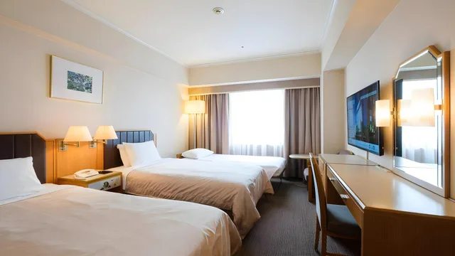 غرفة ثلاثية بسرير فردي للمدخنين، Hotel New Otani Takaoka 1/2
